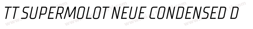 TT SUPERMOLOT NEUE CONDENSED DEMIBO字体转换